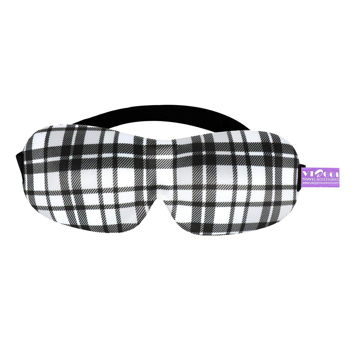 Viaggi Black 3D Printed Eye Mask, Blindfold Sleep Eye Mask For Travel, Sleeping Eye Mask For Women And Men, Eye Cover 11