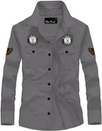 Kadiyu Double Pocket MenS Casual Shirt - Regular Fit, Solid Spread Collar, Versatile Everyday Wear, Comfortable And Stylish Desi