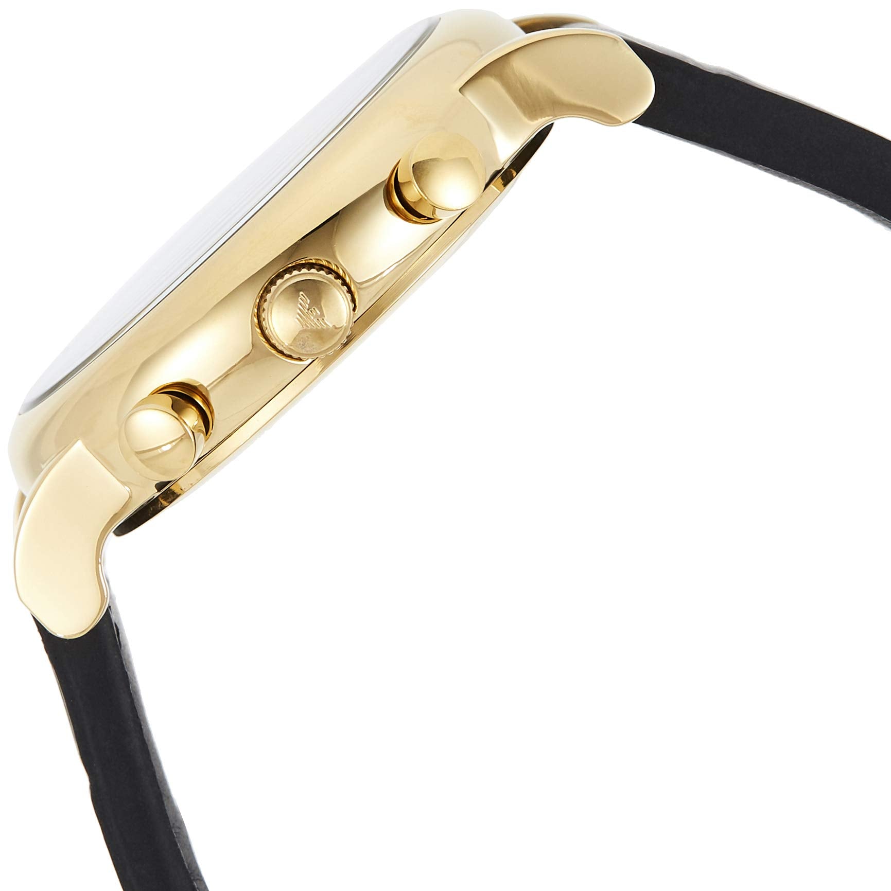 Emporio Armani Men's Chronograph Black Leather Watch (Model: AR1917)