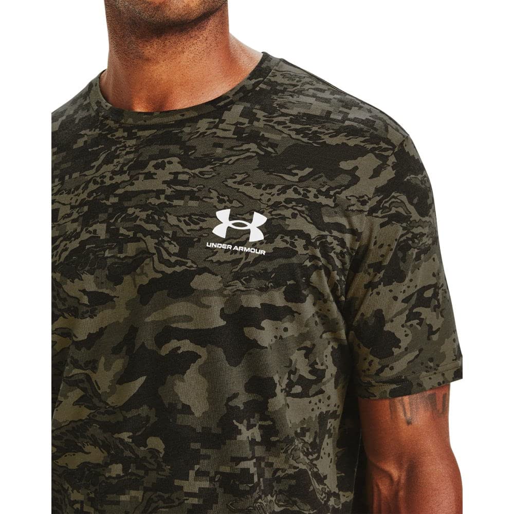 UA ABC Camo Short Sleeve T-Shirt - Black - Medium