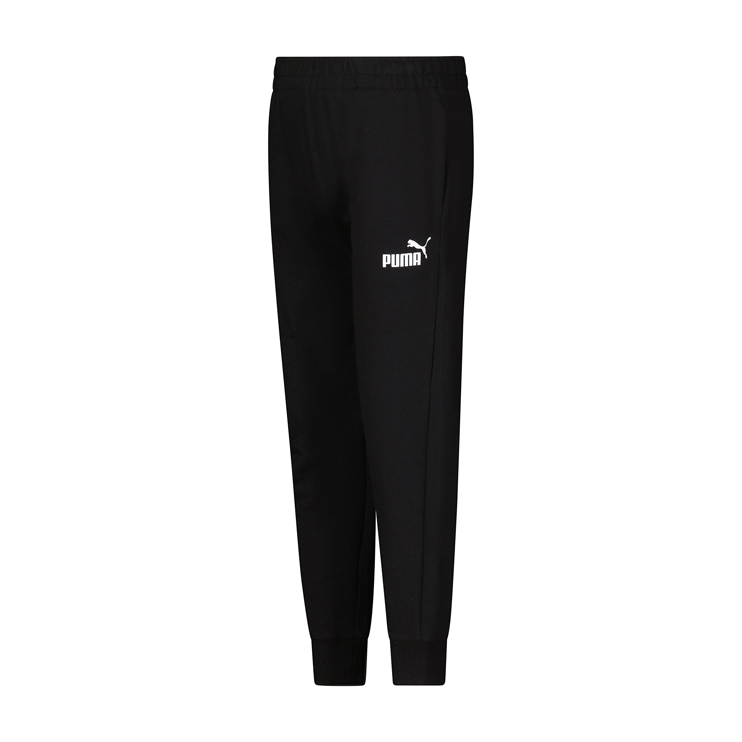 PUMA boys Core Logo Jogger Sweatpants, Puma Black, X-Large US