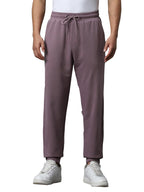 Bewakoof Air 1.0 Mens Solid Mid Rise Oversized Joggers_604221_Purple_L