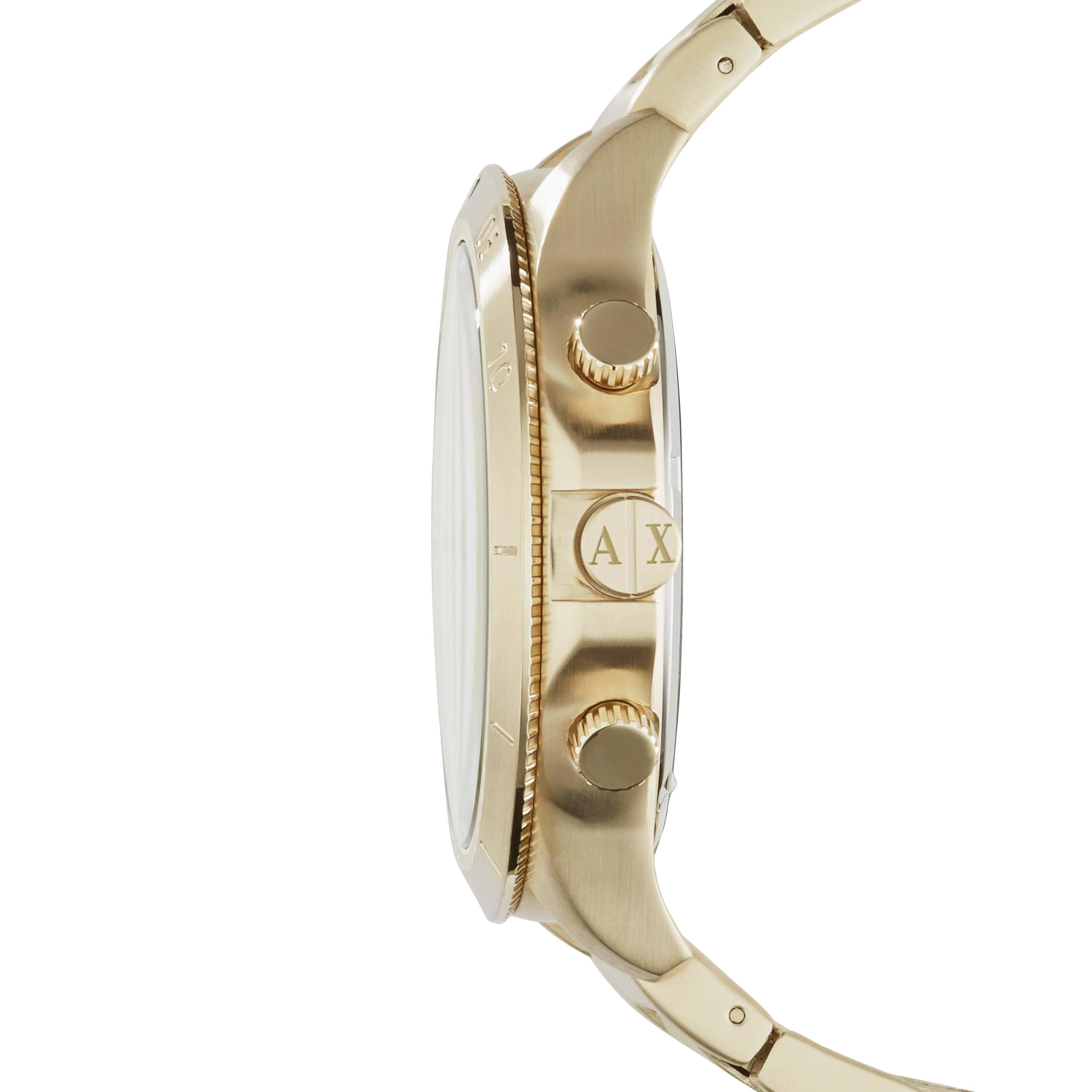 A|X Armani Exchange Men's Chronograph Gold-Tone Stainless Steel Watch (Model: AX1752)