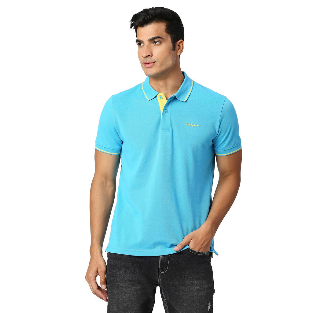 Pepe Jeans Maxton Solid Polo, French Blue, S