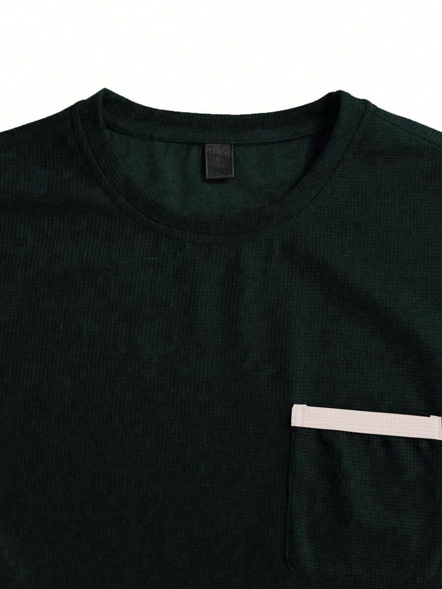 Indoprimo MenS Polyester T Shirt With Pocket Half Sleeves Round Neck Line Solid Pattern Loose Fit Classic Style And Standard Le