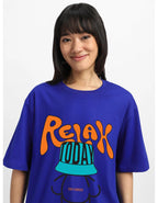 Juneberry Pack Of 2, 100% Pure Cotton, Round Neck, Oversized, Loose, Baggy Fit, Drop Shoulder, Graphic Printed, Half Sleeve T-Sh