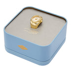 Fossil Women's Quartz Stainless Steel Two-Hand Watch Ring, Color: Gold (Model: ES5246)