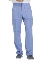 Dickies Dynamix Men Scrubs Pant Zip Fly Cargo DK110S, XL Short, Ciel Blue