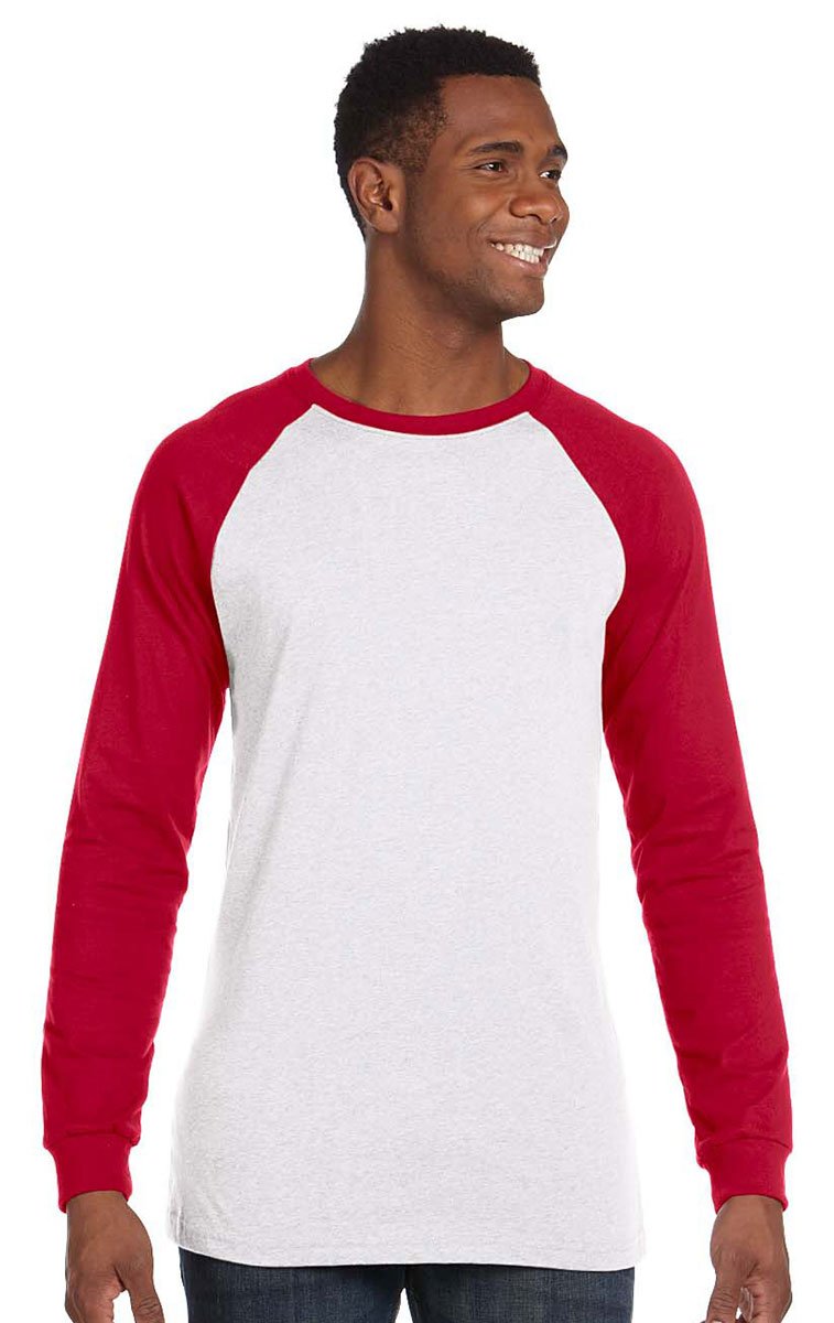 Mens Jersey Long-Sleeve Baseball T-Shirt - BABY BLUE NAVY - S(D0102H78D5X)