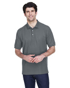Mens Pima Piqu Short-Sleeve Polo - WHITE - XS(D0102H76U66)