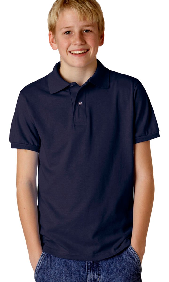 Youth SpotShieldJersey Polo - FOREST gREEN - S(D0102HI3DAY)