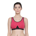 Lyra WomenS Cotton Non-Paddedwire Free Sports Bra Fuschia