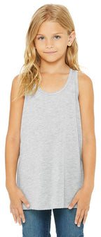 Youth Flowy Racerback Tank - WHITE - M(D0102H7WIPP)