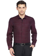 Turtle Men 100% Cotton Grey Solid Slim Fit Formal Shirt