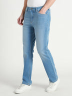 Dennis Lingo Mens | Light Blue | Washed | Mid Rise | Straight | Jeans