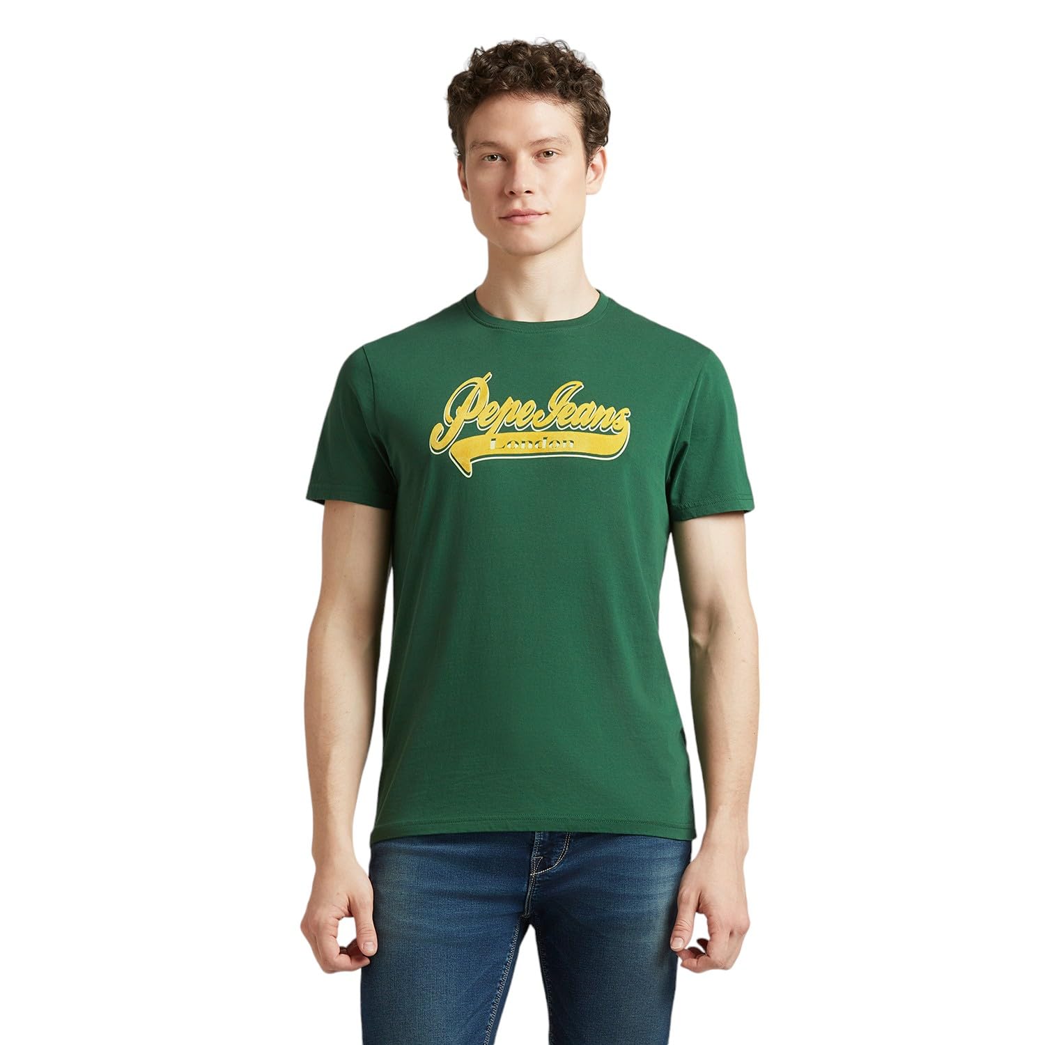 Pepe Jeans MenS Slim Fit T-Shirt (Pm509845_Ivy Green
