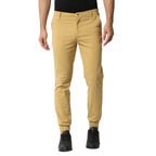 Thomas Scott Mens Solid Regular Fit Trouser Khaki