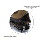 Hillsound Trail Crampon I Ice Cleat Traction System for Beginner & Experienced Winter Trail Hiking, Black, Medium