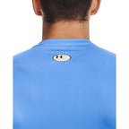 Under Armour Men's Armour HeatGear Compression Short-Sleeve T-Shirt , Carolina Blue (475)/White, Large