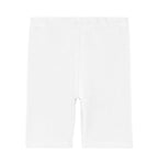 Kyda Kids GirlsS Stretchable Anti Bacterial Cycling Shorts, Yoga & Workout Gym Shorts (Pack Of 3) White