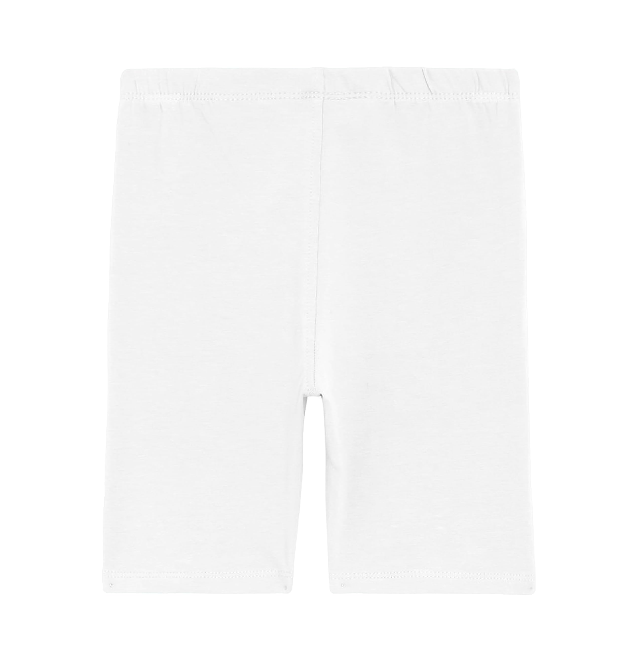 Kyda Kids GirlsS Stretchable Anti Bacterial Cycling Shorts, Yoga & Workout Gym Shorts (Pack Of 3) White