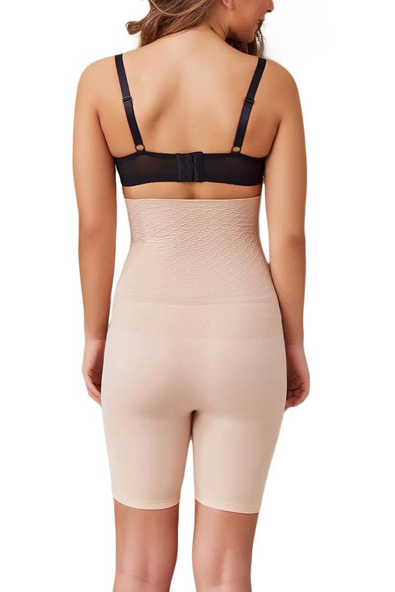 Zivame All Day Highwaist Thigh Shaper for Women - Skin