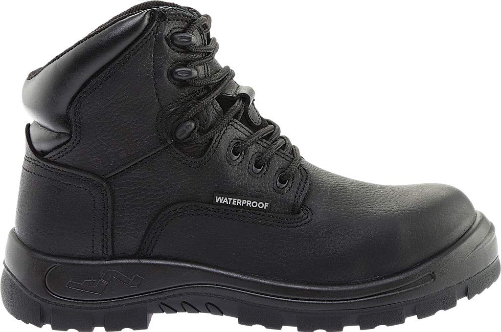 S Fellas by Genuine Grip 6050-10M Men&apos;s Poseidon Comp Toe Waterproof 6 in. Hiker Work Boot  Black - Size 10