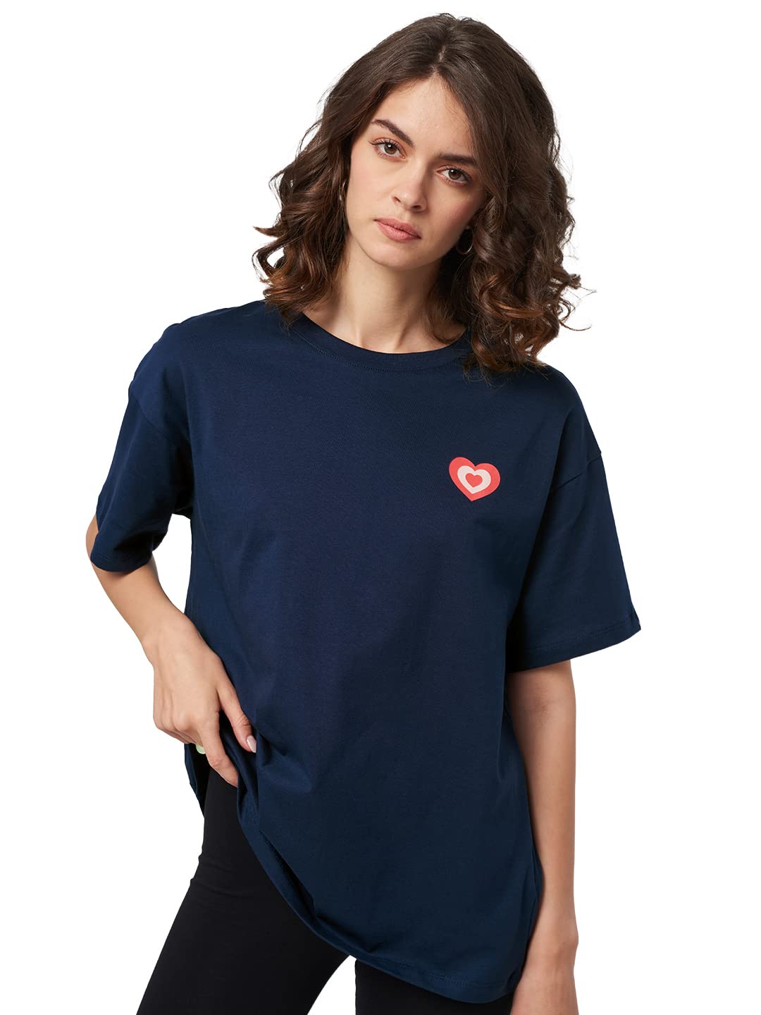 The Souled Store Powerpuff Girls: Spice Navy Women Oversized T-Shirts