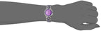Armitron Women's 75/3689VMDG Purple Genuine Crystal-Accented Gunmetal Bracelet Watch