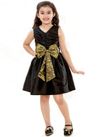A.T.U.N. (ALL THINGS UBER NICE) Girls Sequined Party Dress Black