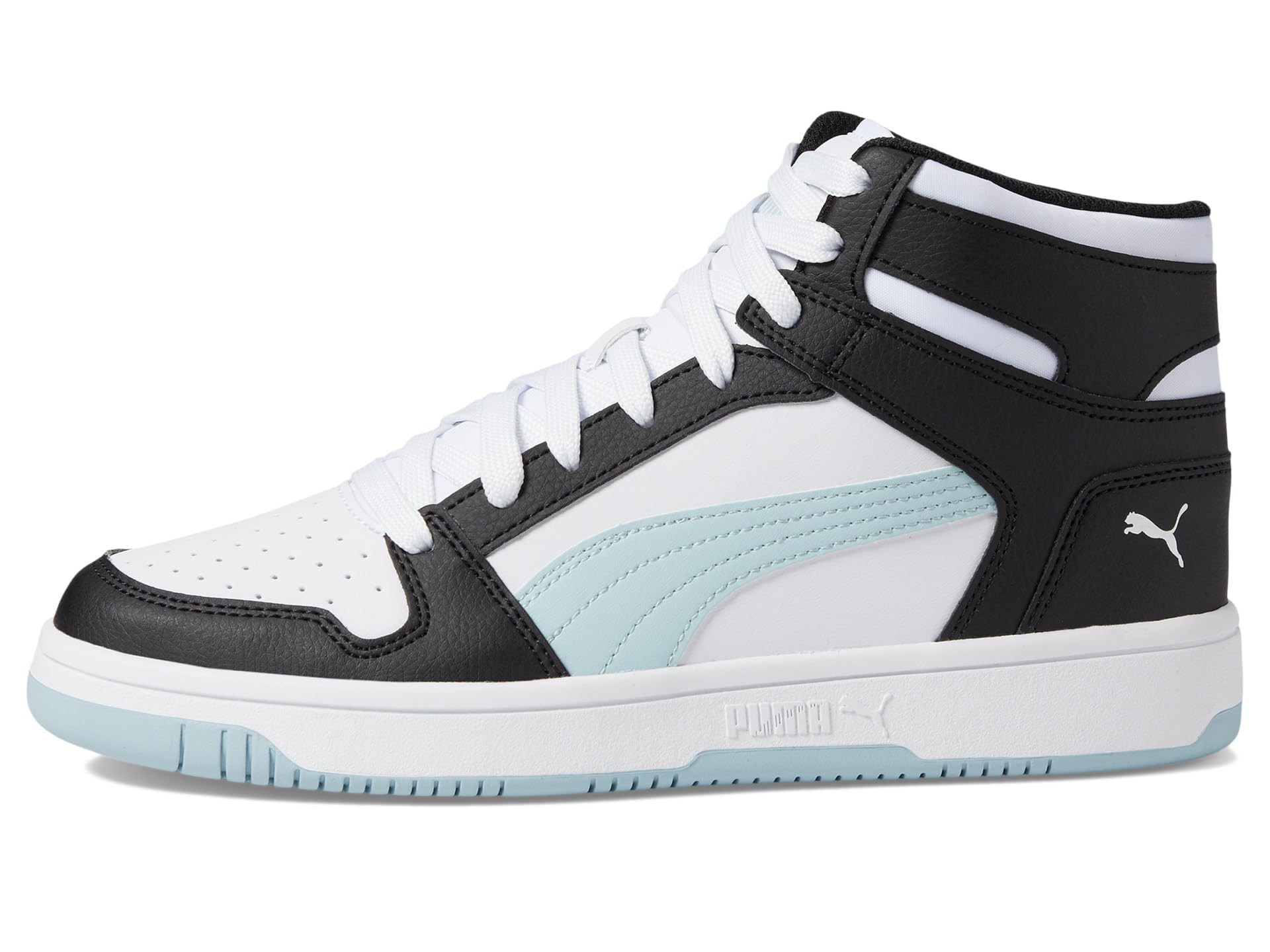 PUMA Women's Rebound Layup Sneaker, White-Frosted Dew Black, 9