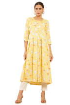 Soch Women Rayon Floral Print Flared Fit Kurta