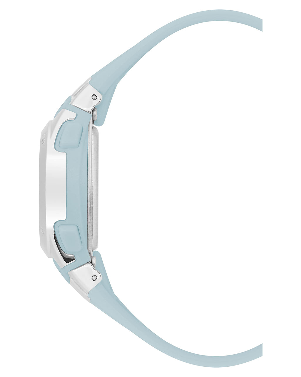 Armitron Sport Women's Digital Chronograph Resin Strap Watch, 45/7012,Light Blue/Silver