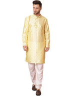 Jompers Mens Embroidered Mirror Work Kurta Pyjama Set