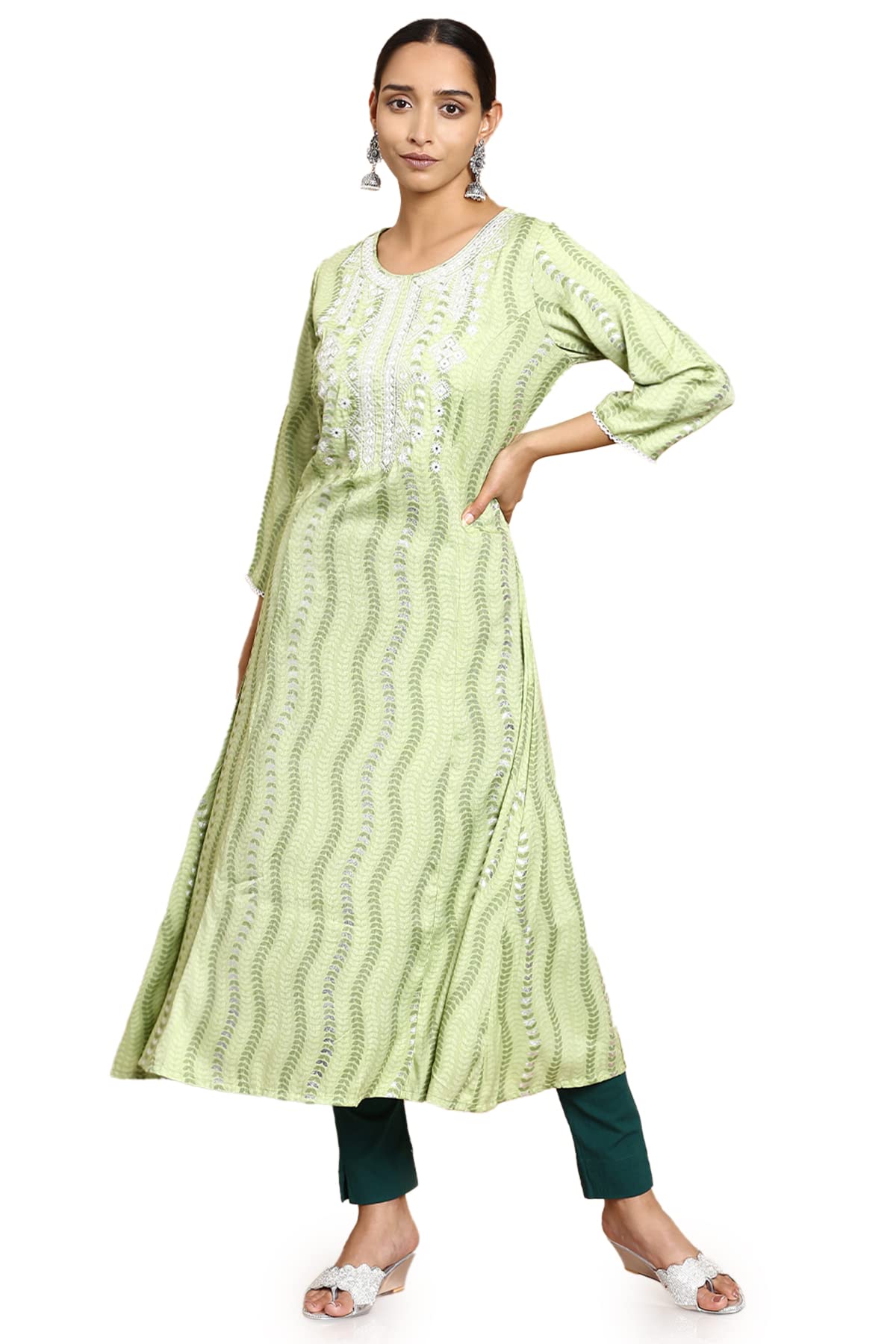 Soch Women Rayon Straight Kurti