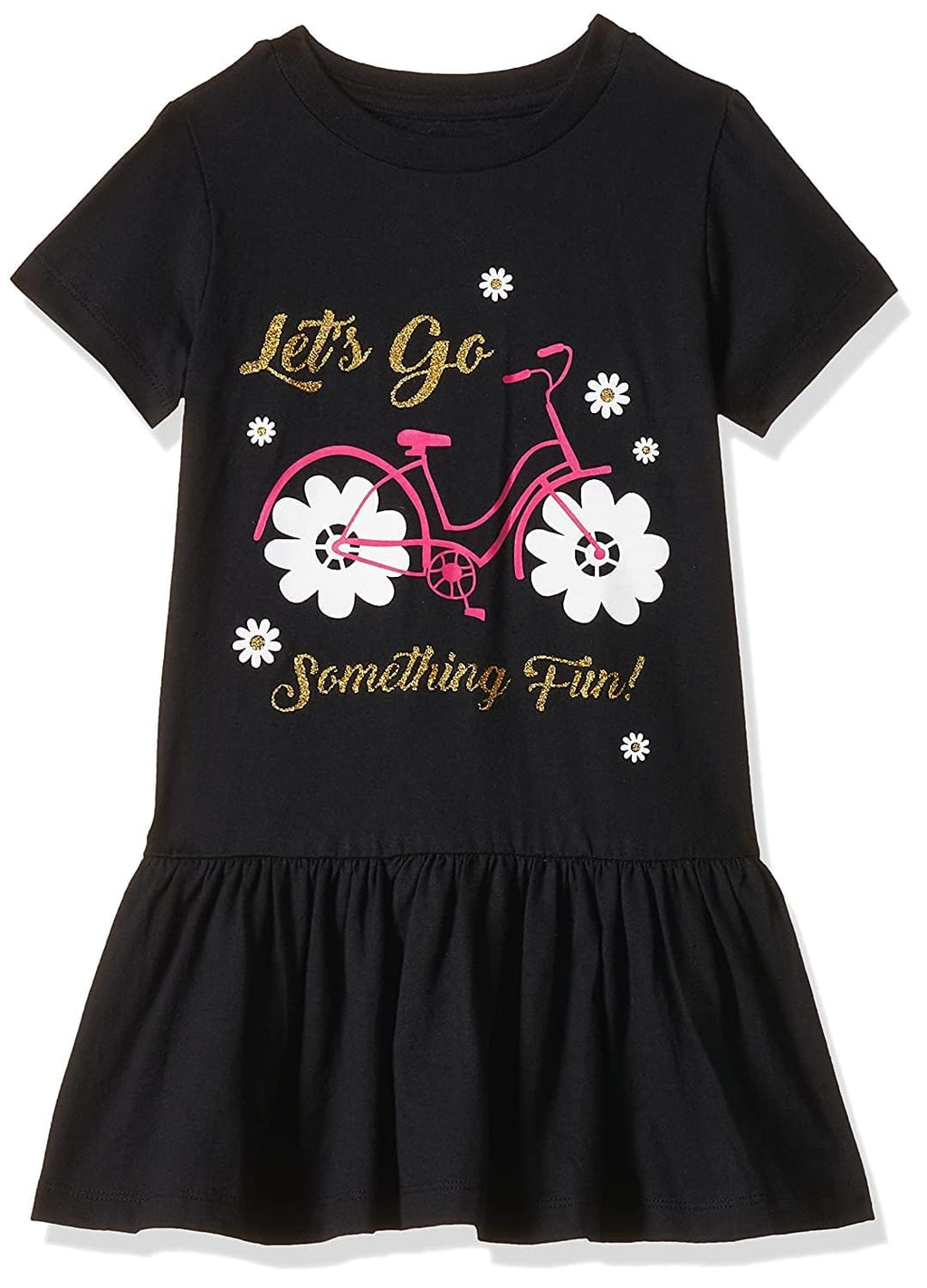 T2F Girls Cotton Printed Knee-Length Casual Dress(Pack of 3)