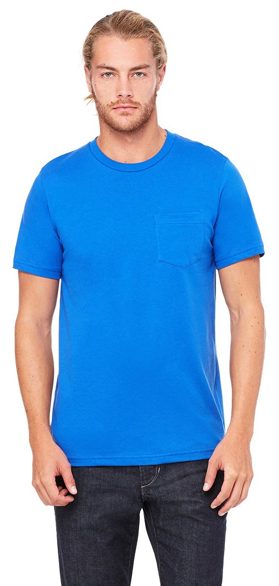Mens Jersey Short-Sleeve Pocket T-Shirt - BLAcK - S(D0102H7W3AT)