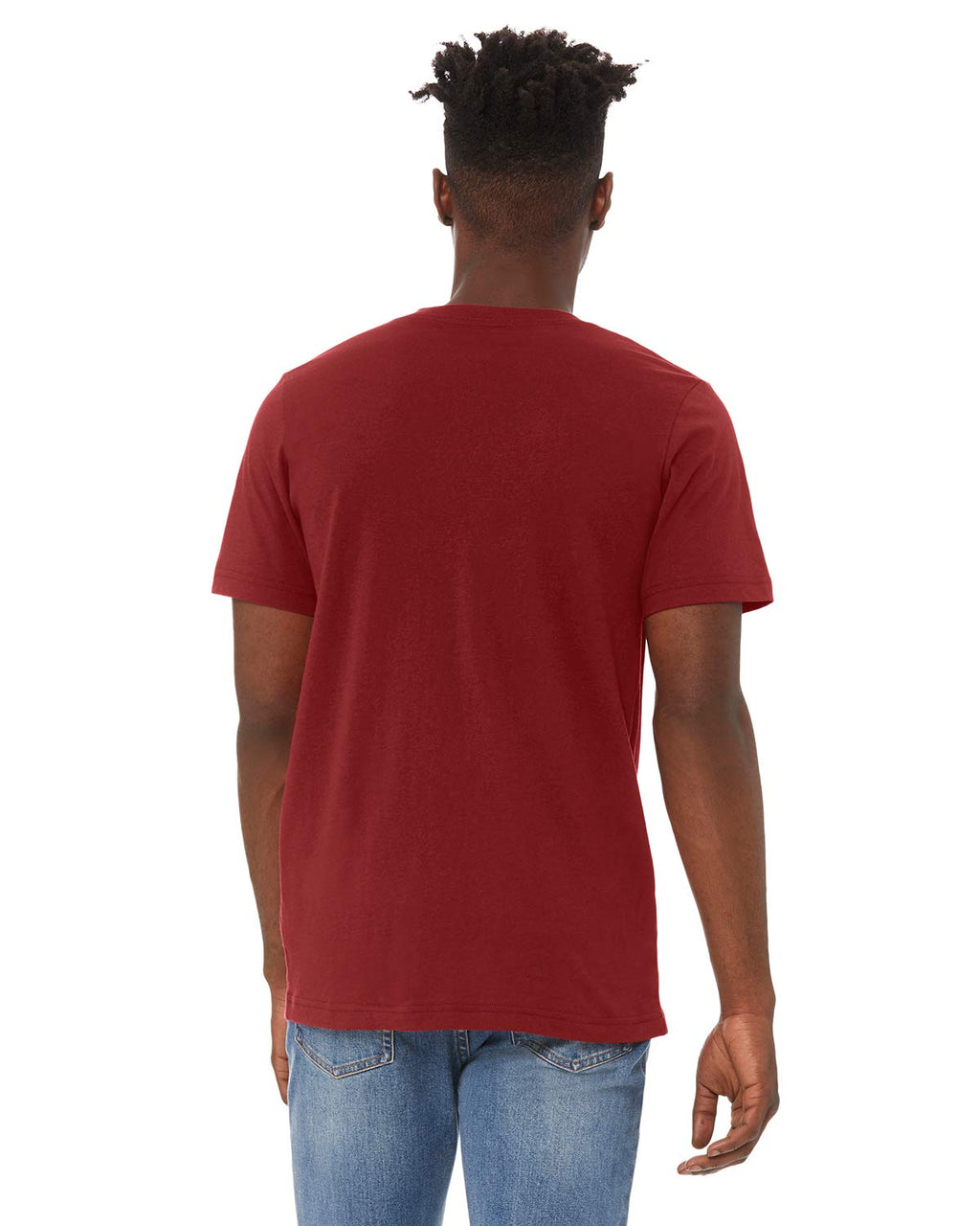Unisex Jersey Short-Sleeve V-Neck T-Shirt - TRUE ROYAL - XS(D0102H7WBSX)