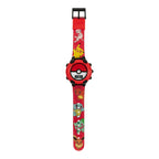 Accutime Kids Pokemon Pokeball Digital LCD Quartz Red Wrist Watch with Red Strap, Cool Inexpensive Gift & Party Favor for Boys,