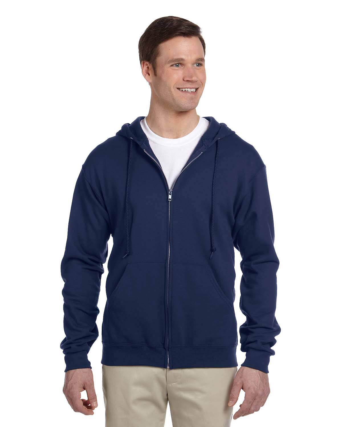 Jerzees mens 993 athletic hoodies, J Navy, Large US