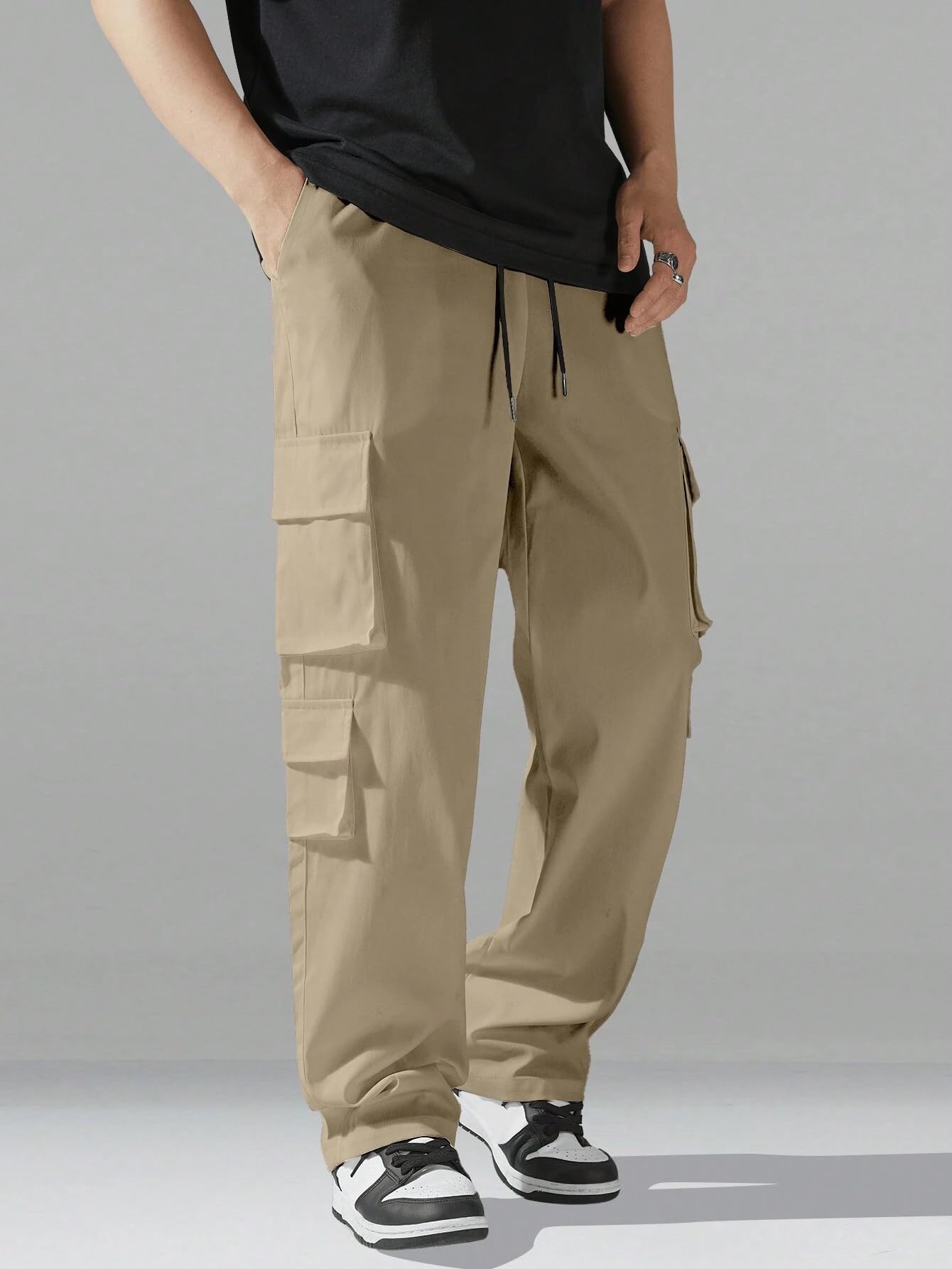 Indoprimo Men Cargo || Men Cargo Pants || Men Cargo Pants Cotton || Cargos For Men || Men Cargo Trouser (In, Alpha, Xl, Regular,