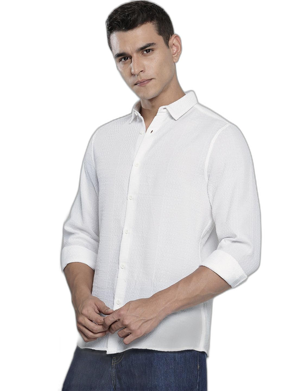 The Indian Garage Co Mens Regular Fit Solid Resort Wear Sweater