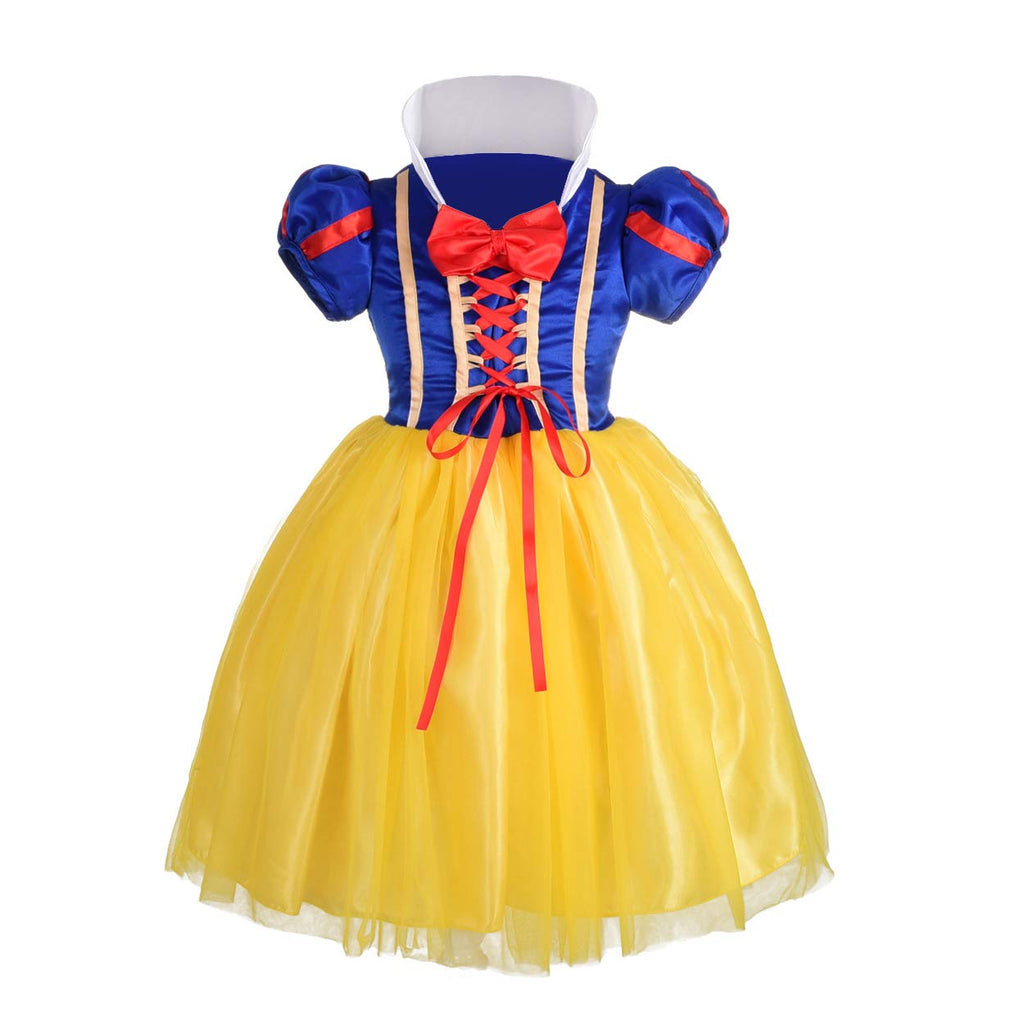 Dressy Daisy Little Girls' Princess Costume Fancy Dresses Up Halloween Party With Red Ribbon Size 6