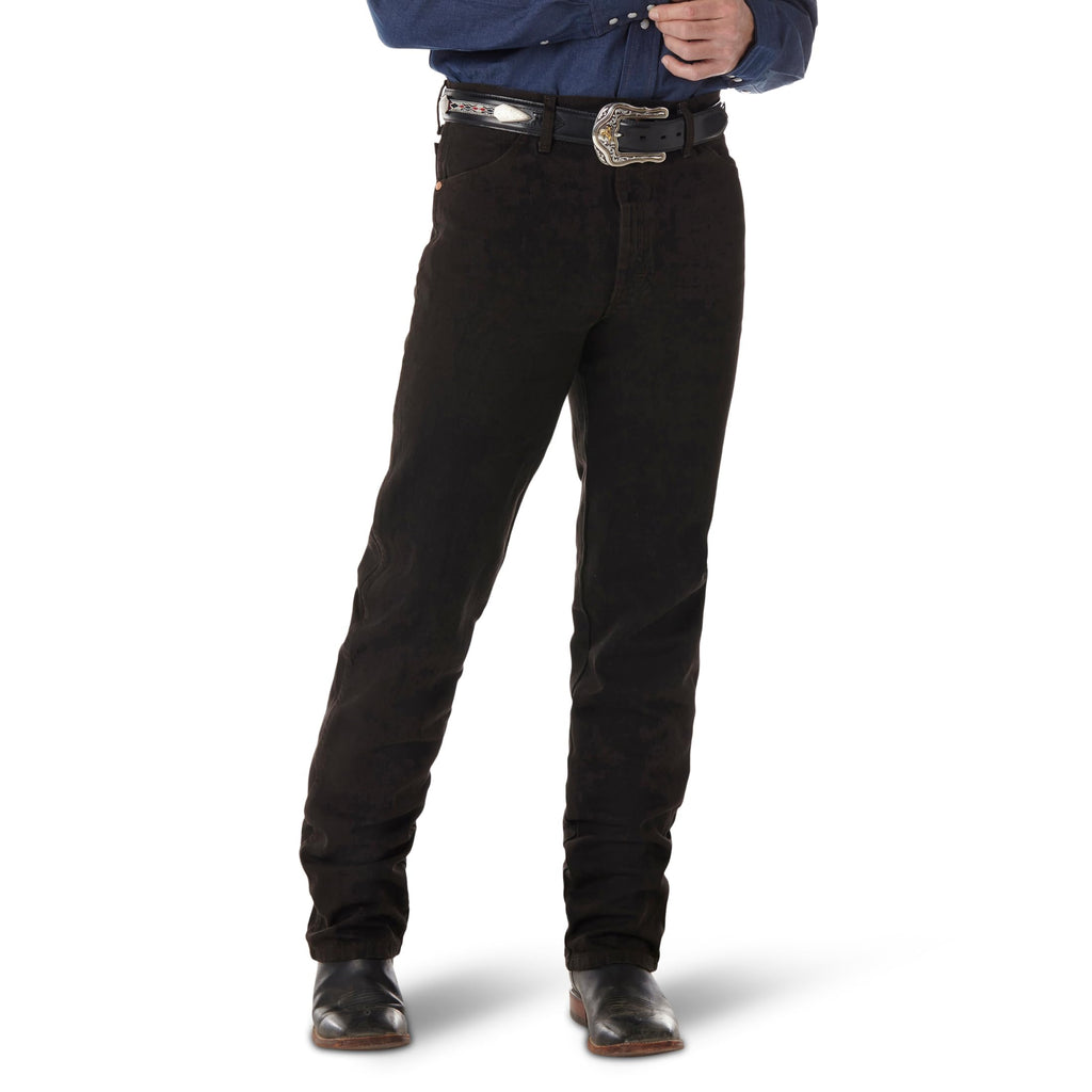 Wrangler Men's 13MWZ Cowboy Cut Original Fit Jean, Black Chocolate, 38W x 34L