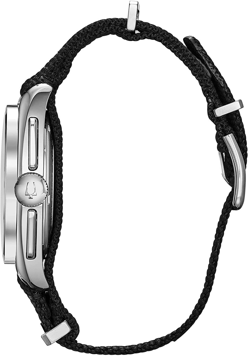 Bulova Men's Archive Series Lunar Pilot 6-Hand Chronograph High Performance Quartz Stainless Steel, Black NATO Strap and Sapphir