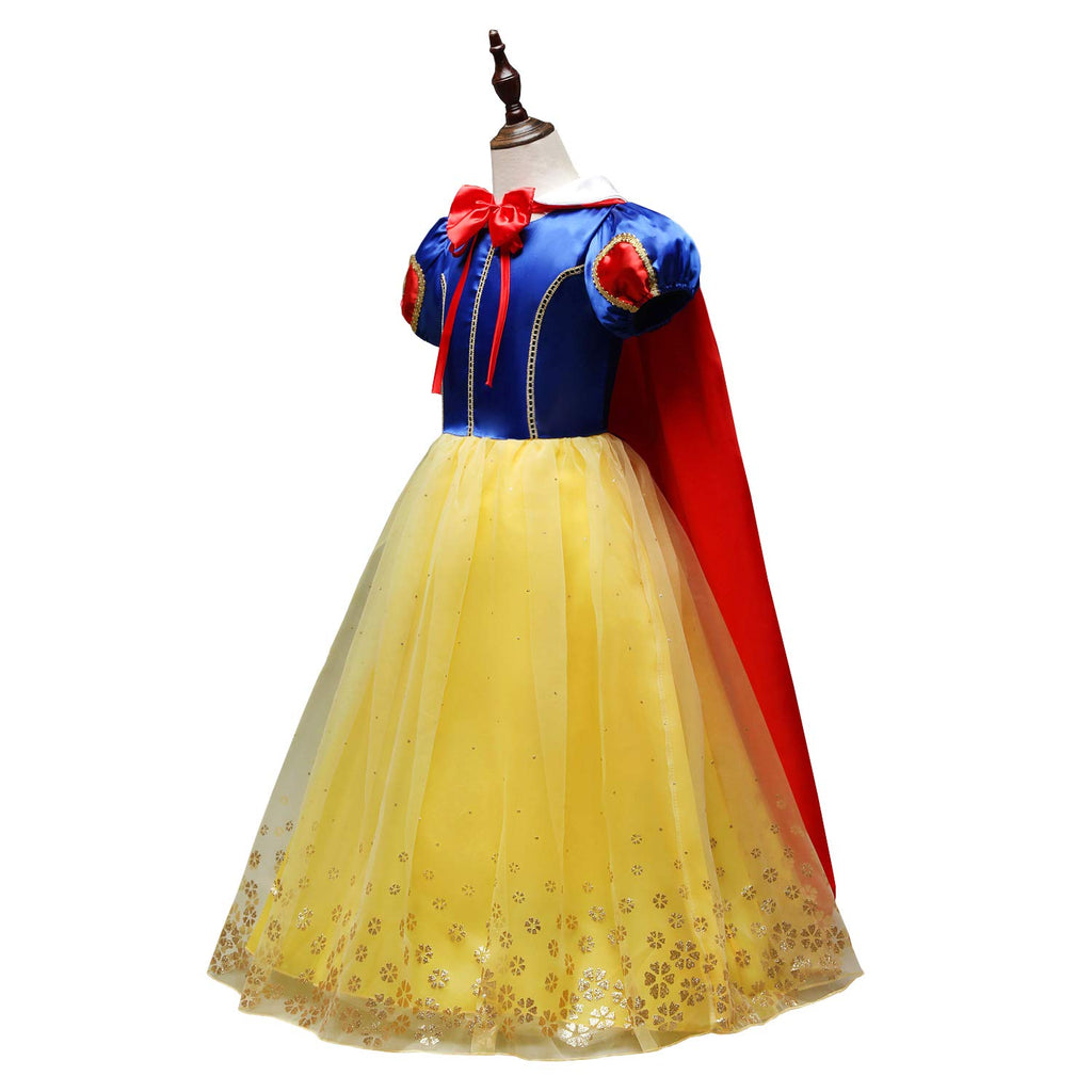 Dressy Daisy Little Girls' Princess Costume with Cape and Accessories Fancy Dresses Up Halloween Party Size