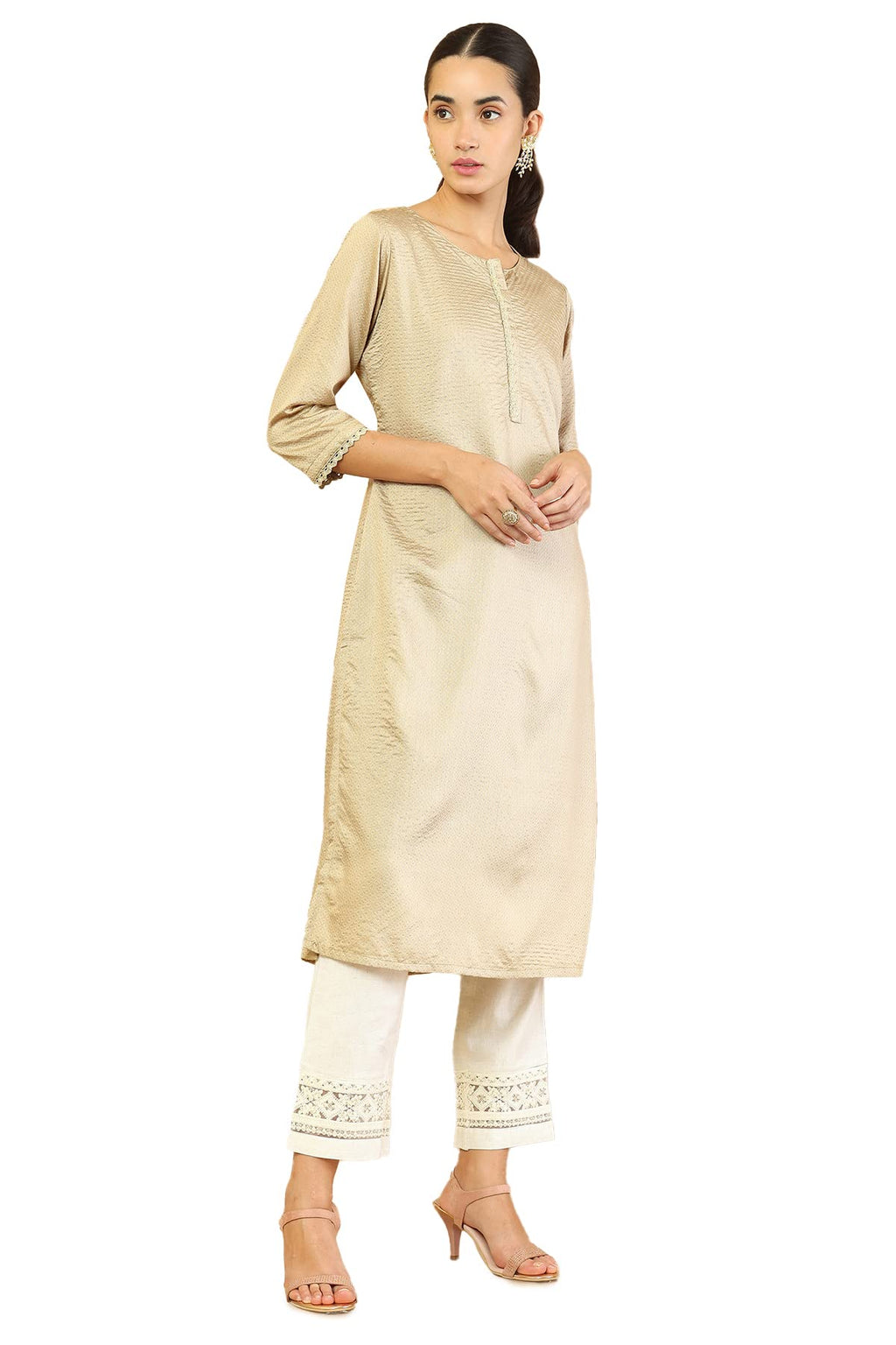 Soch Women Blue Solid Kurta