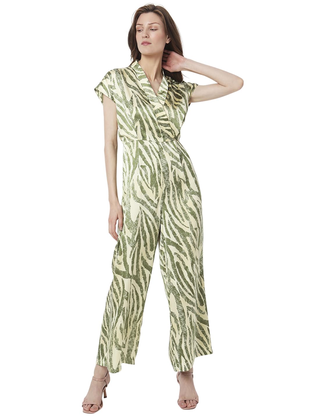 Vero Moda Straight Fit Jumpsuit(10300516_Leaf Green_S)