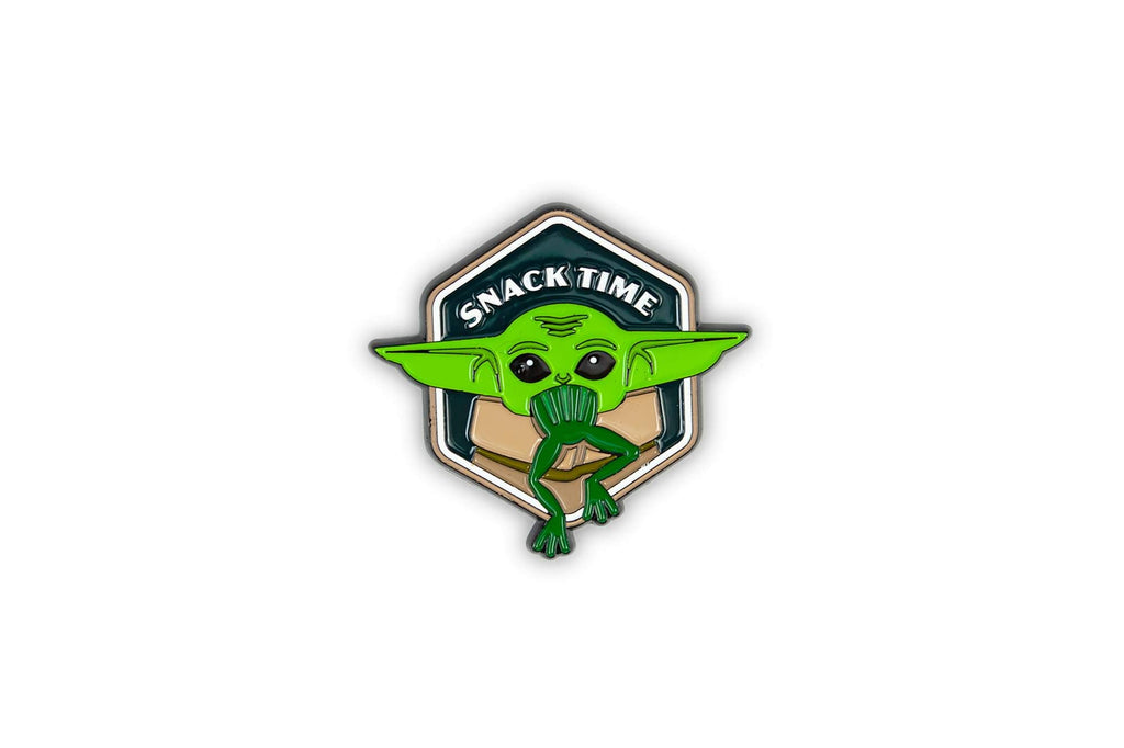 Star Wars: The Mandalorian The Child Collector Pin | Official Star Wars Collectible Enamel Pin | Baby Yoda At Snack Time | Measu