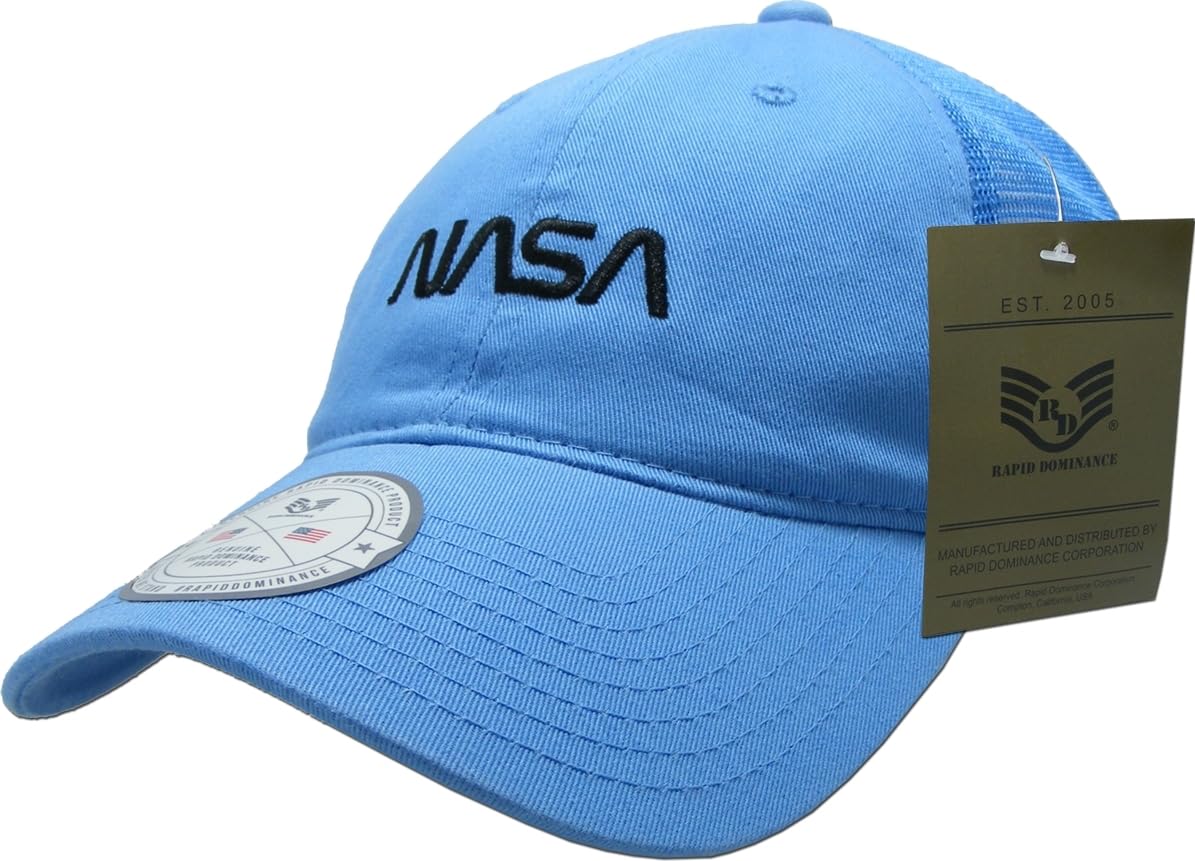 NASA Soft Trucker Caps, Worm, Sky